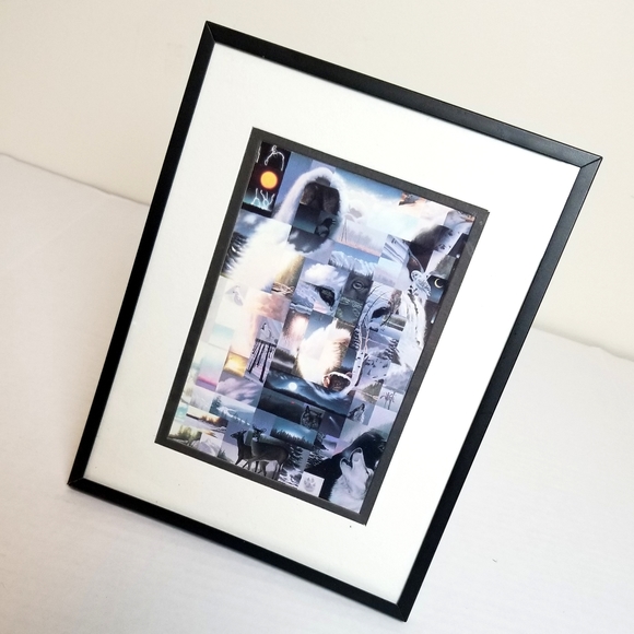 *Rare!* Collage style framed animal artwork - Picture 8 of 8